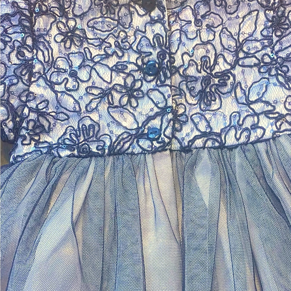 🆕 Bonnie Baby Infant Girls Sequined Special Occasion Dress EUC - Picture 3 of 7